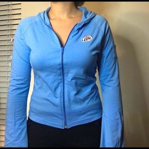 Miller light stretch hoodie size L